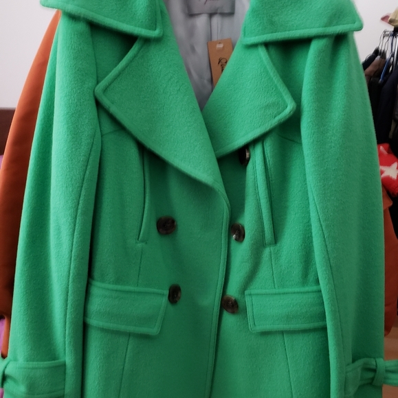 Wool half coat for woman - Picture 1 of 6
